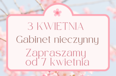 Gabinet Krętowska Stomatologia nieczynny 3 kwietnia
