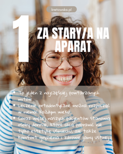 w jakim wieku można założyć aparat ortodontyczny