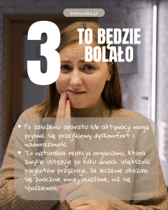 czy założenie aparatu jest bolesne